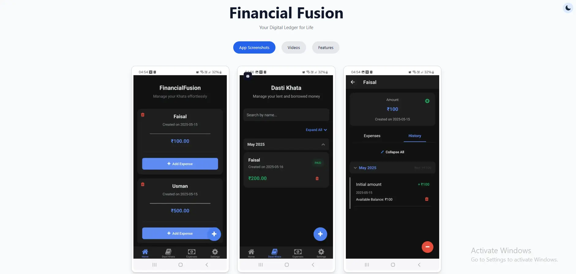Financial Fusion App