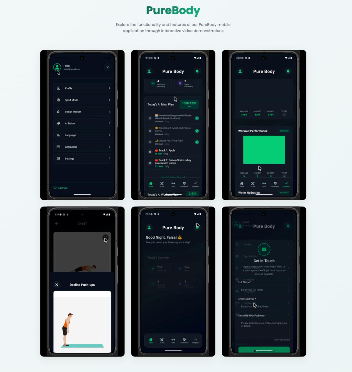 PureBody Mobile App